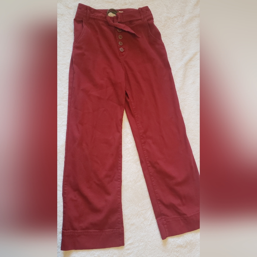 Anthropolgie Pants Size 6 Red